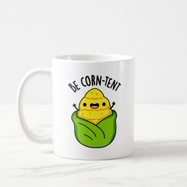 Mug Être Maïs Tente Amusante Pun de maïs (Gauche)