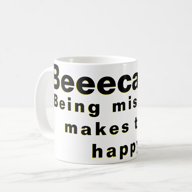 Mug Être misérable les rend heureux ! (Devant gauche)