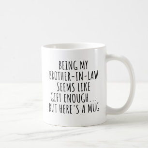 Mug Être mon beau-frère, Don de l'épouse, Anniversaire