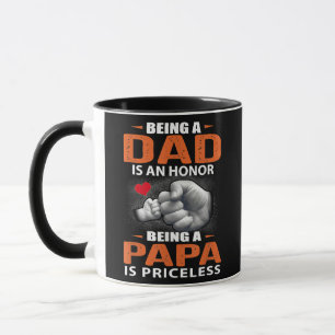 Mug Être Papa Est Un Honneur Être Papa Est Inestimable