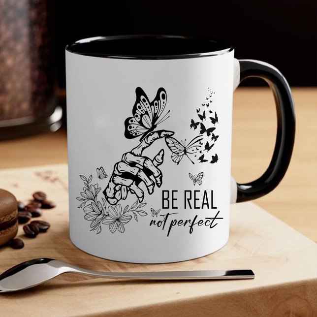 Mug Être réel pas parfait | cadeaux d'appréciation des (be real not perfect Mug, gift for teacher, teacher Mug ,teacher appreciation gifts,teacher gift,)