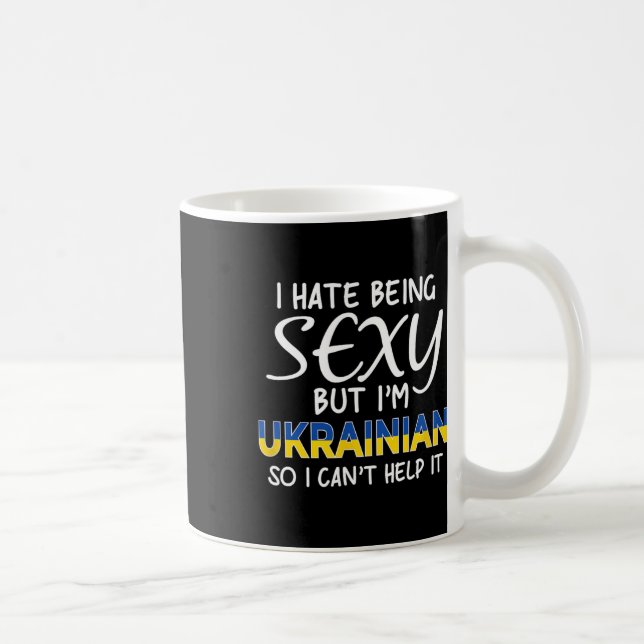 Mug Être ukrainien drôle d'Ukraine Y  (Droite)