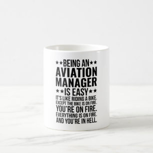 Mug Être un gestionnaire de l'aviation est facile C'es