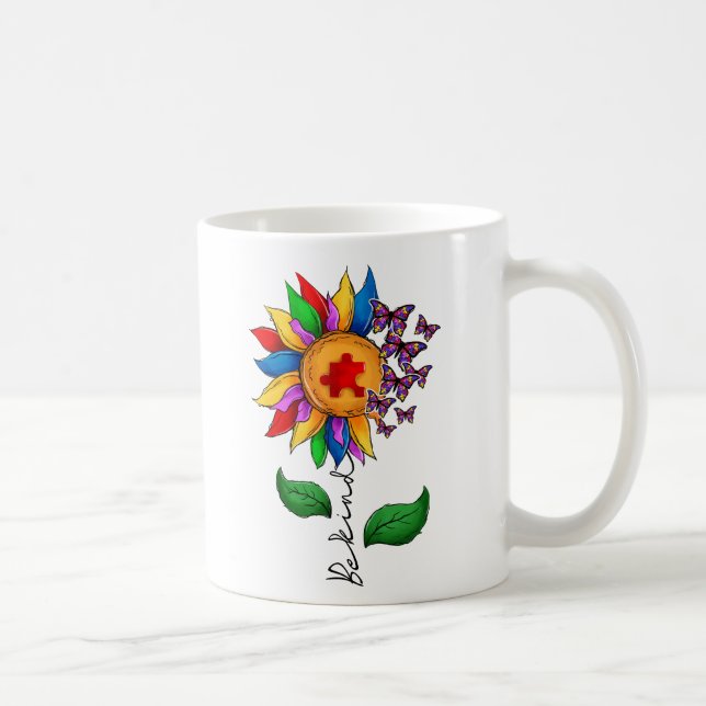 Mug Être un tournesol-Sensibilisation sur l'autisme (Droite)