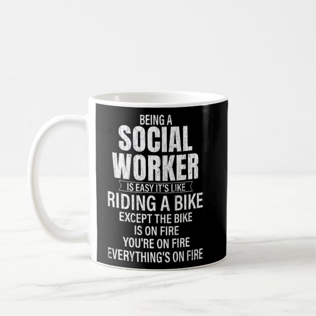 Mug Être Un Travailleur Social Est Un Travail Social F (Gauche)