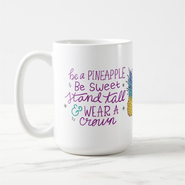 Mug Être une boue d'ananas (Gauche)