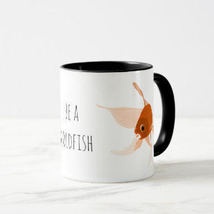 Mug être une illustration de poisson rouge orange noir