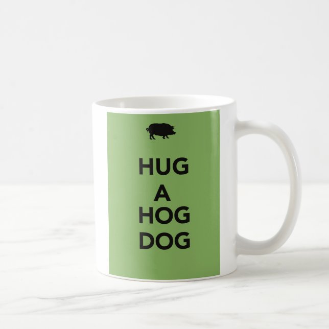 Mug Étreignez un chien de porc (Droite)