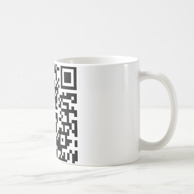 Mug Étreignez un code du geek QR (Droite)