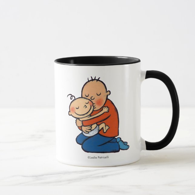 Mug Étreindre de papa et de bébé (Droite)