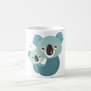 Mug Étreindre doux de mère et de bébé de koala de