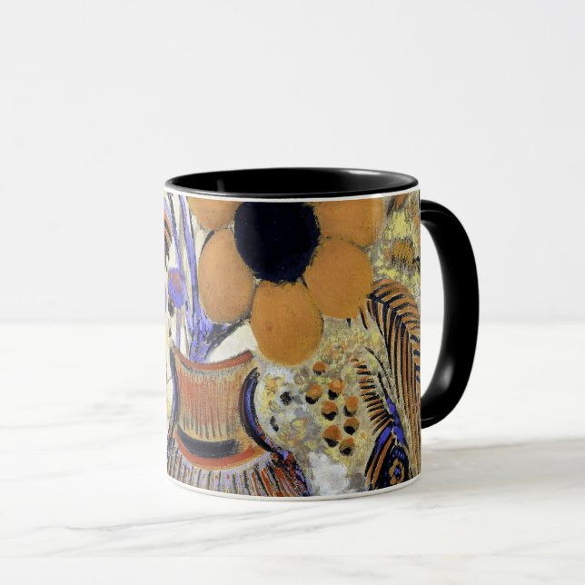 Mug Etruscan vase with Flowers, Redon (Devant droit)