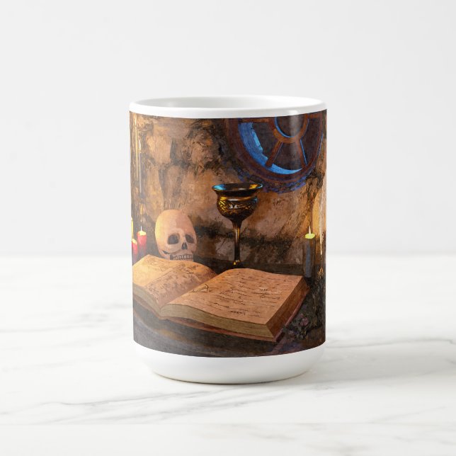 Mug Étude de sorcier de fantasy médiéval (Centre)