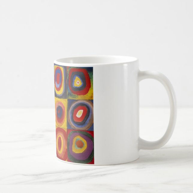 Mug Étude des couleurs des cercles Carré (Droite)