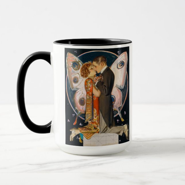 Mug Étude pour le couple papillon, 1923 par Leyendecke (Gauche)
