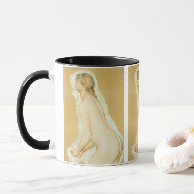 Mug Étude pour 'Les Grandes Baigneuses' de Pierre Reno (Avec donut)