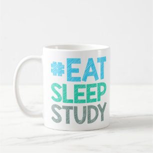 Mug Etude sur le sommeil mangé Citations amusantes ave