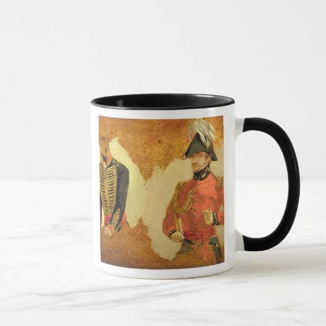 Mug Études d'uniforme royal d'artillerie de cheval, et (Droite)