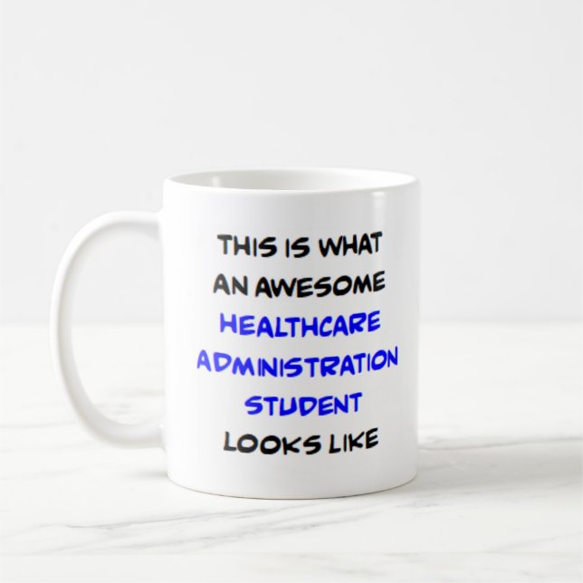 Mug étudiant en administration des soins de santé, gén (Gauche)