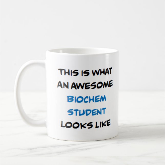 Mug étudiant en biochem, génial (Gauche)