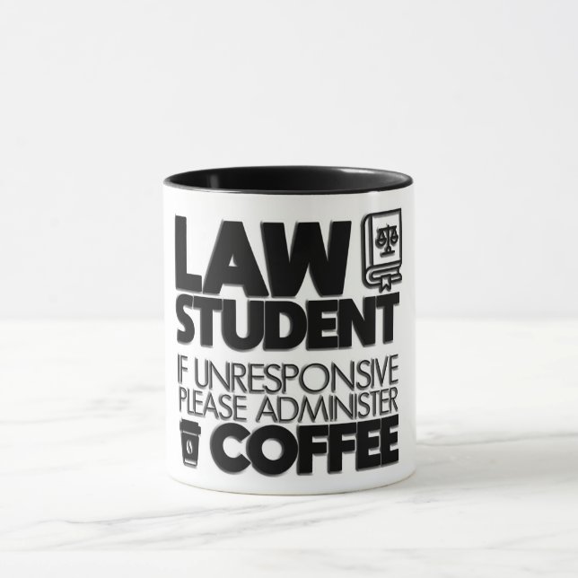 Mug Étudiant en droit/avocat (Centre)