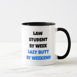 Mug Étudiant en droit Lazy Butt
