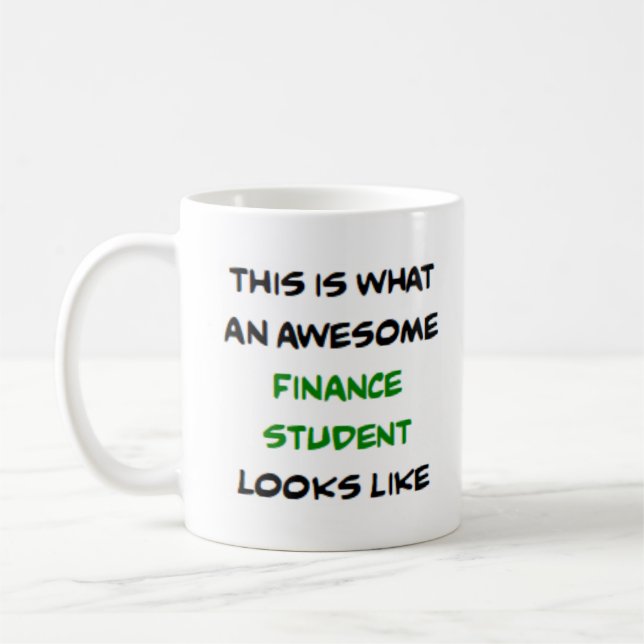 Mug étudiant en finance, génial (Gauche)
