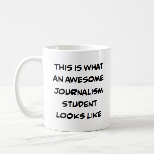 Mug étudiant en journalisme, génial (Gauche)