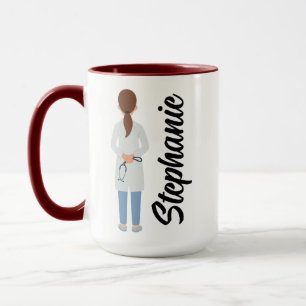 Mug Étudiant en médecine personnalisé Médecin fémini