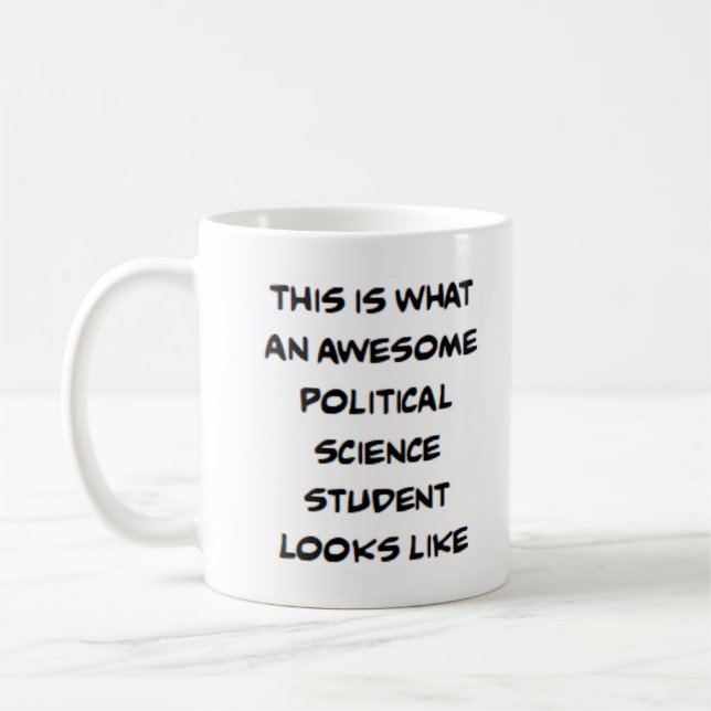 Mug étudiant en sciences politiques, génial (Gauche)