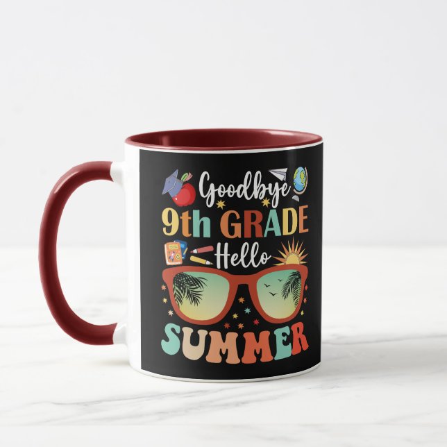 Mug Étudiants de l'enseignant Adieu 9e année Bonjour é (Gauche)