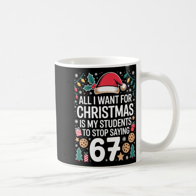Mug Étudiants disant 6-7 Drôle Six Sept Professeur Noë (Droite)
