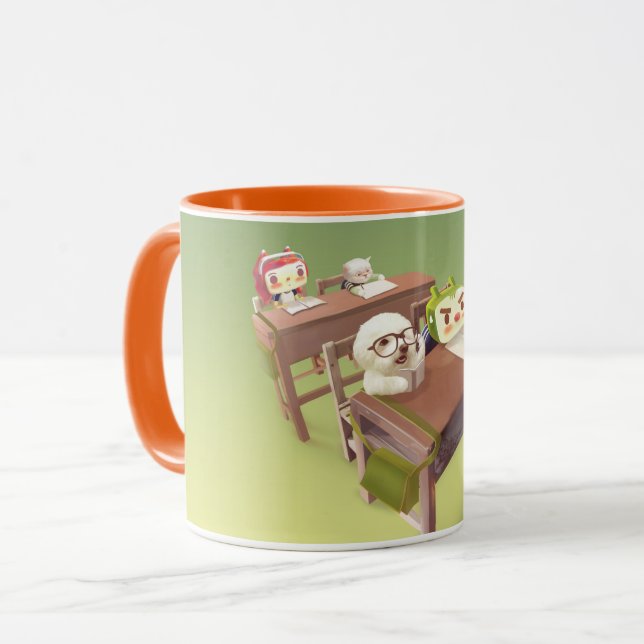 Mug Étudier dur (Devant gauche)