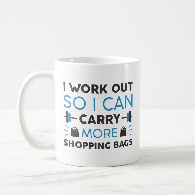 Mug Étudier les sacs d'achat (Gauche)