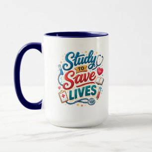Mug Étudier pour sauver des vies   Reconnaissance des 