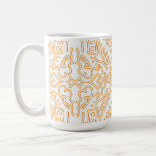 Mug Étui pour téléphone / iPad en damas oré solaire