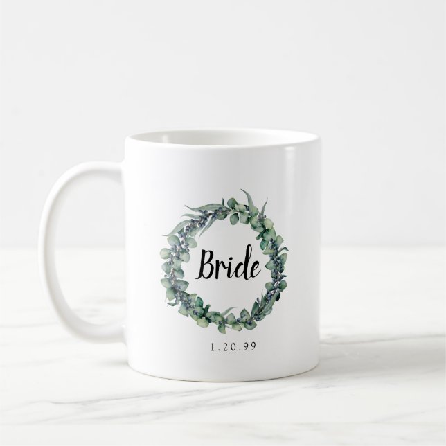 Mug Eucalyptus Berry Wreath Botanical Bride (Gauche)