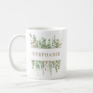 Mug Eucalyptus Gold Cadeaux de demoiselles d'honneur p