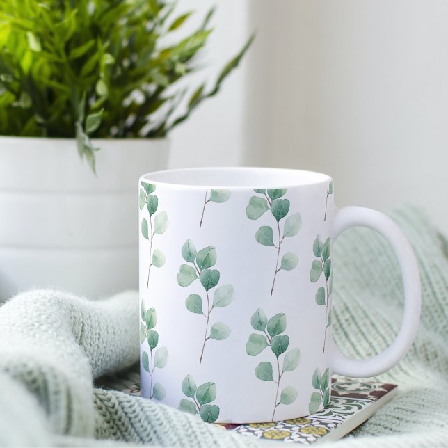 Mug Eucalyptus Motif vert (Créateur téléchargé)