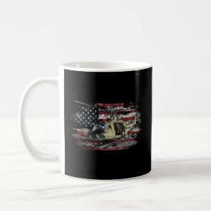 Mug Euh-1 Huey Hélicoptère américain vétéran du drapea