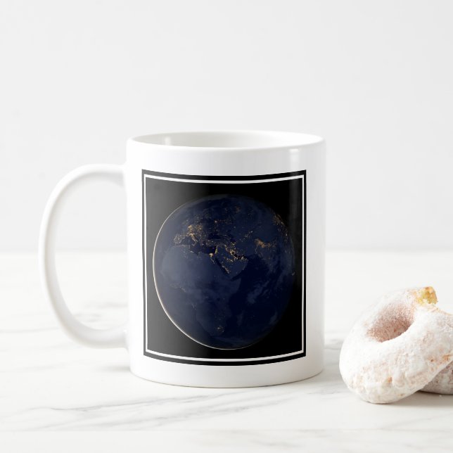 Mug Europe, Afrique et Moyen-Orient Lumières De La Vil (Avec donut)