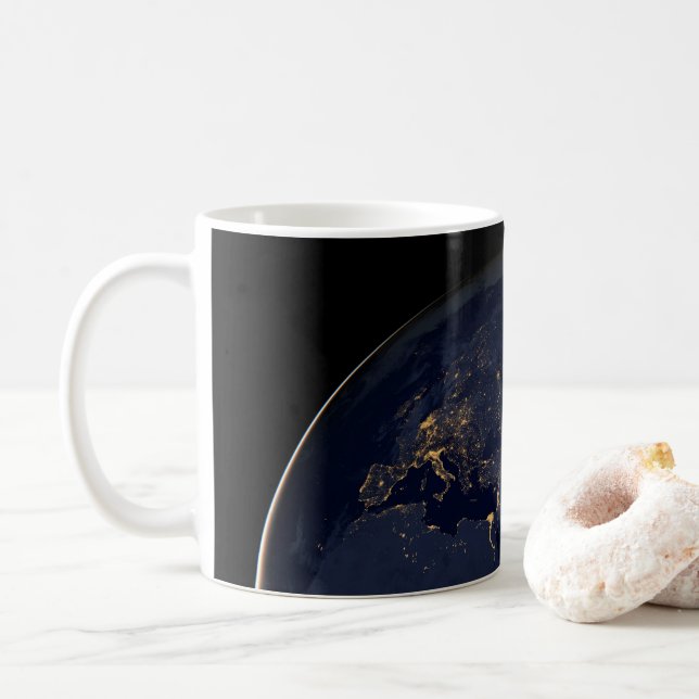 Mug Europe, Afrique et Moyen-Orient Lumières De La Vil (Avec donut)
