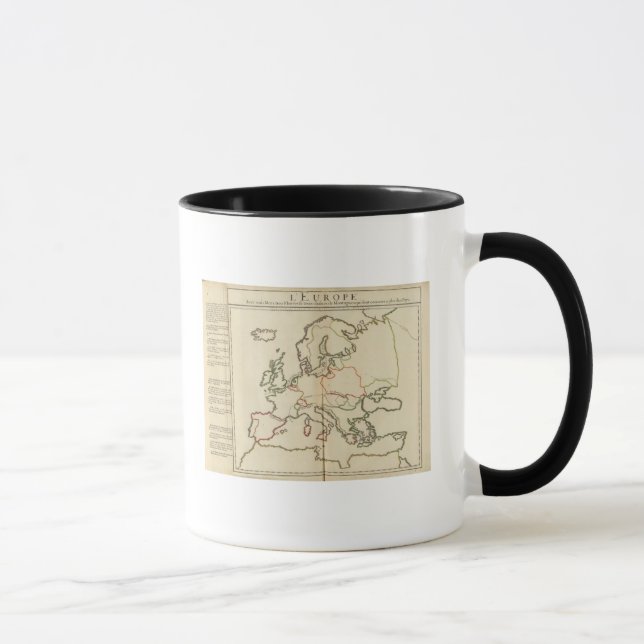 Mug Europe, montagnes et rivières (Droite)
