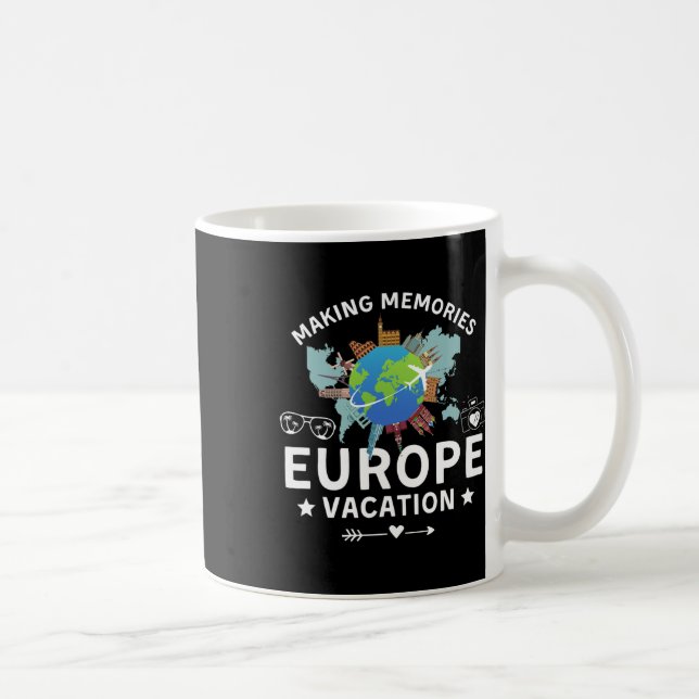 Mug Europe Vacances 2025 Faire des souvenirs Vacances  (Droite)