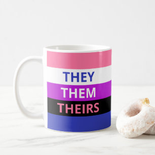 Mug Eux/Eux/Leurs Pronononononounes Genderfluide Class