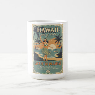 Mug Évasion vintage hawaïenne au pays de l'Aloha vers