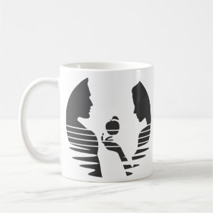 Mug Eve Met Une Pomme À Adam, Noir Version 1/3