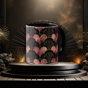 Mug Éventail Art Déco élégant et stylé
