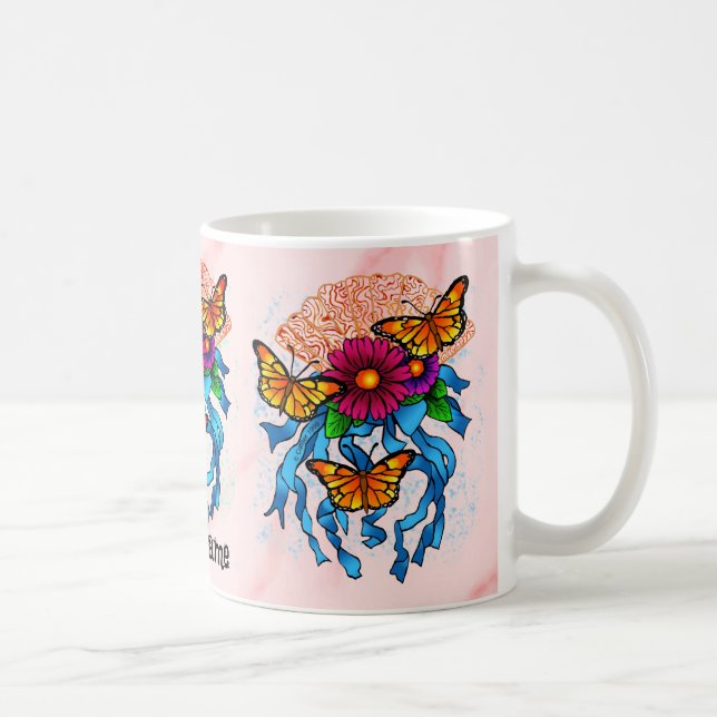 Mug Éventail de fleurs  (Droite)