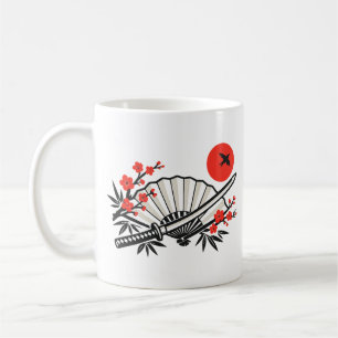 Mug Éventail japonais minimaliste plié esthétique sole
